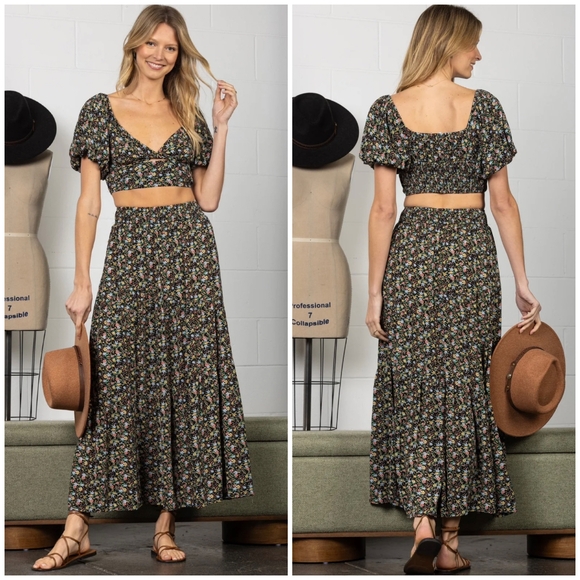 SHOP NEIGHBOR By In The Begging Boho Chic 2-Piece Maxi Skirt Set - Picture 6 of 7